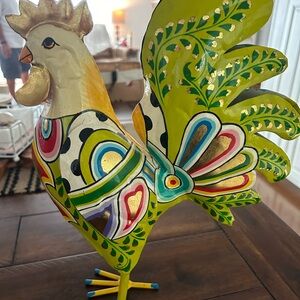 Colorful metal rooster